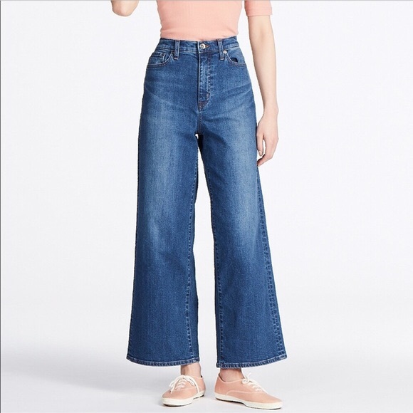 uniqlo high rise straight jeans